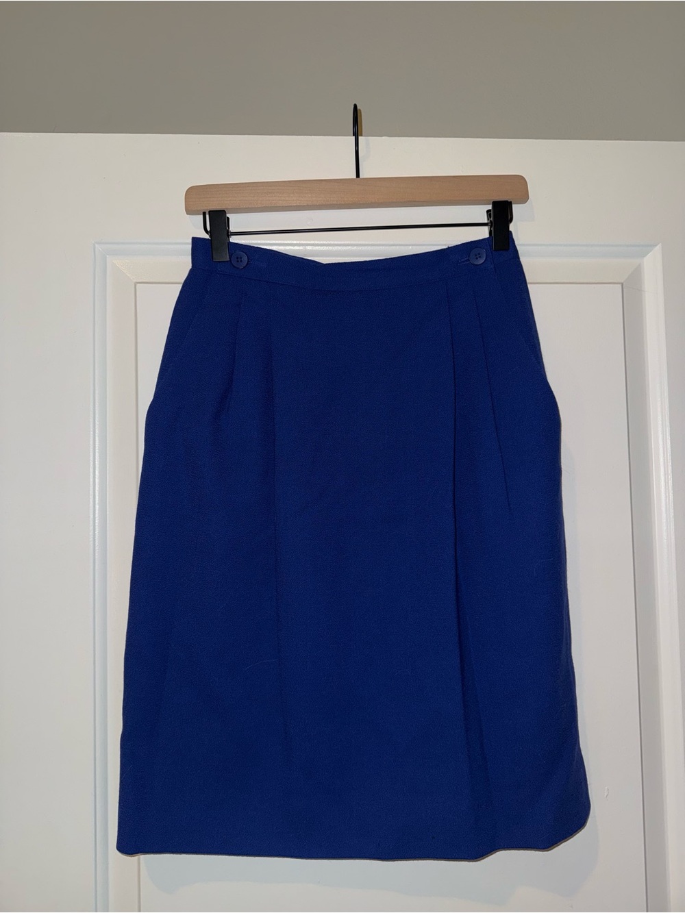 Dior Cobalt Blue Pencil Skirt
